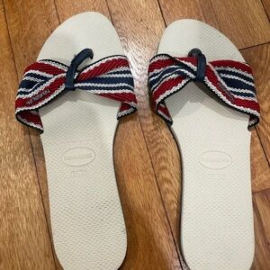 Havaianas Women's Red and Blue Sandals